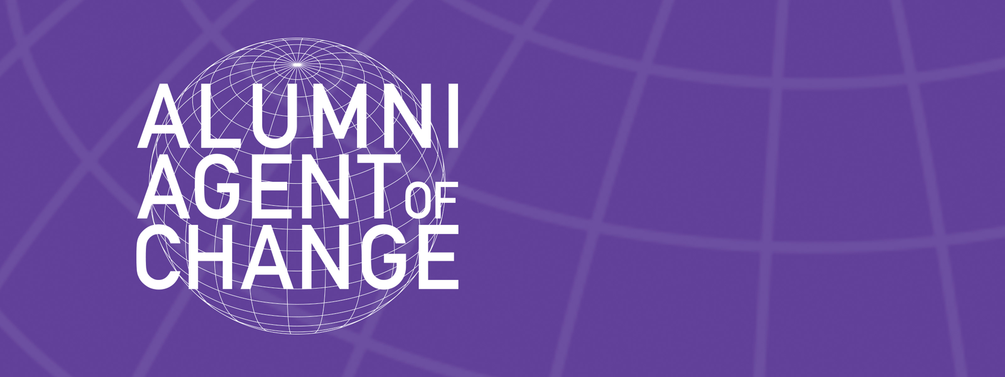 The Alumni Agent of Change logo.